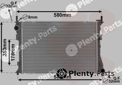 TQ TQ-18002400 — Radiator, engine cooling HLADNJAK FORD FIESTA TQ-18002400 04- ST150 +AC
