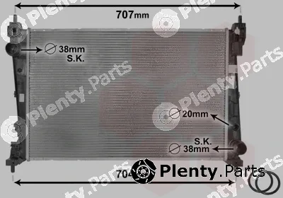 TQ TQ-17002312 — Radiator, engine cooling HLADNJAK