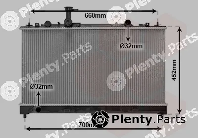 TQ TQ-27002164 — Radiator, engine cooling HLADNJAK MAZDA 6 TQ-27002164 02-9/07 20D +/-AC MAN