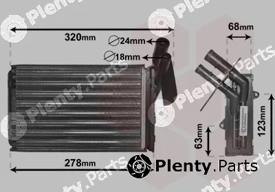 TQ TQ-43006048 — Heat Exchanger, interior heating HLADNJAK GRIJAČA