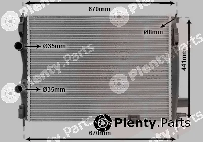 TQ TQ-13002287 — Radiator, engine cooling HLADNJAK NISSAN QASHQAI TQ-13002287 15DCI +/-AC MAN