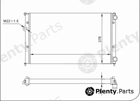 TQ TQ-YMLR085 — Radiator, engine cooling HLADNJAK