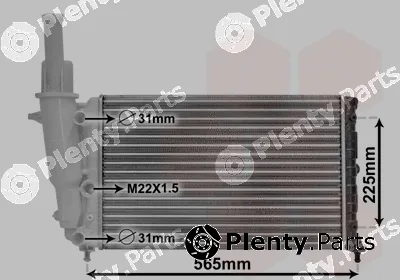 TQ TQ-17002139 — Radiator, engine cooling HLADNJAK FIAT PUNTO TQ-17002139 93-99 60 -AC