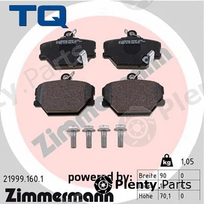 TQ TQ-BP0033 — Brake Pad Set, disc brake DISK PL MB TQ-BP0033 SMART CITY 98 ->