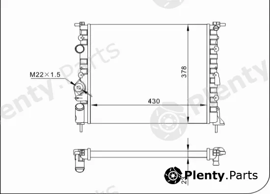 TQ TQ-YMLR290 — Radiator, engine cooling HLADNJAK