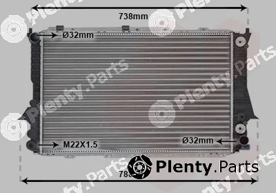 TQ TQ-03002084 — Radiator, engine cooling HLADNJAK AUDI 100 TQ-03002084 90- 26/28 AUTO ;A6 94-97