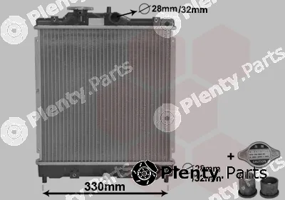 TQ TQ-25002121 — Radiator, engine cooling HLADNJAK