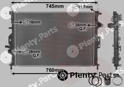 TQ TQ-18002425 — Radiator, engine cooling HLADNJAK