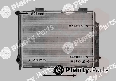 TQ TQ-30002190 — Radiator, engine cooling HLADNJAK MB 210 30002190 E 280/320 AUTO +/-AC