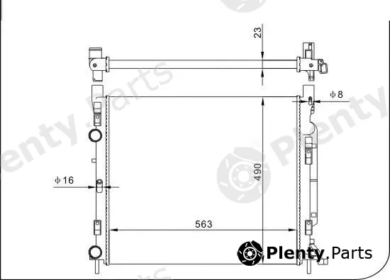 TQ TQ-43002470 — Radiator, engine cooling HLADNJAK