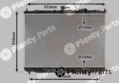 TQ TQ-83002072 — Radiator, engine cooling HLADNJAK KIA CARENS TQ-83002072 02-06 20CRDI +/-AC