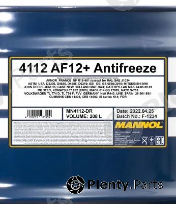 SCT - Mannol MN4112-DR — Antifreeze MANNOL 4112 AF12+ Antifreeze