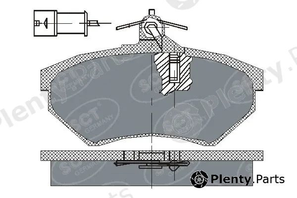 SCT - Mannol SP111PR — Brake Pad Set, disc brake