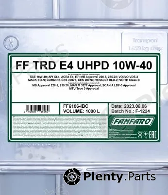 SCT - Mannol FF6106-IBC — Engine Oil FANFARO TRD E4 UHPD 10W-40