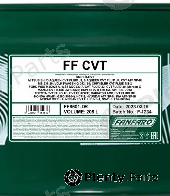 SCT - Mannol FF8601-DR — Automatic Transmission Fluid FANFARO CVT
