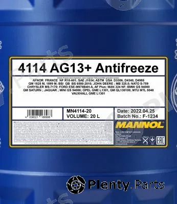 SCT - Mannol MN4114-20 — Antifreeze MANNOL 4114 AG13+ Antifreeze