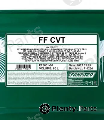 SCT - Mannol FF8601-60 — Automatic Transmission Fluid FANFARO CVT
