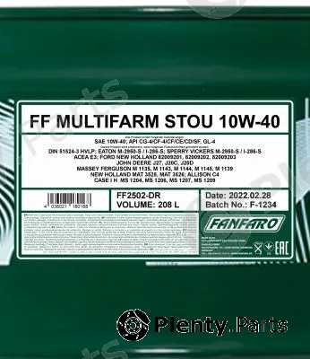 SCT - Mannol FF2502-DR — Engine Oil FANFARO MULTIFARM STOU 10W-40