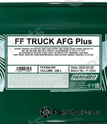 SCT - Mannol FF4306-DR — Antifreeze FANFARO TRUCK AFG Plus