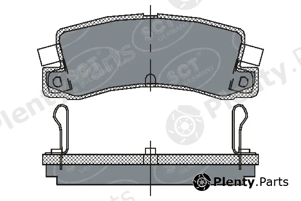 SCT - Mannol SP106PR — Brake Pad Set, disc brake