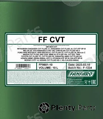 SCT - Mannol FF8601-10 — Automatic Transmission Fluid FANFARO CVT