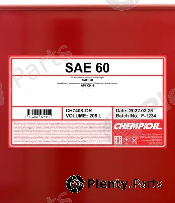 SCT - Mannol CH7408-DR — Engine Oil CHEMPIOIL SAE 60