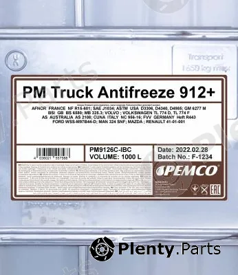 SCT - Mannol PM9126C-IBC — Antifreeze PEMCO PM Truck Antifreeze 912+