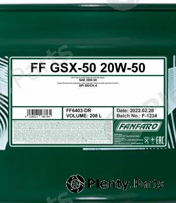 SCT - Mannol FF6403-DR — Engine Oil FANFARO GSX-50 20W-50