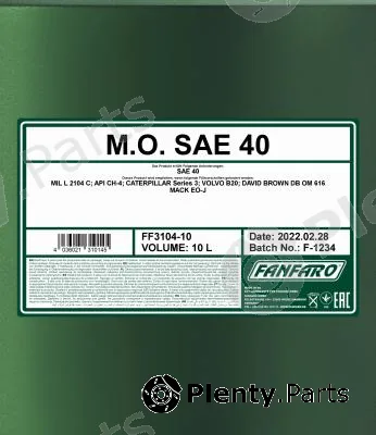 SCT - Mannol FF3104-10 — Engine Oil FANFARO M.O. SAE 40
