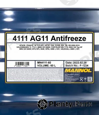 SCT - Mannol MN4111-60 — Antifreeze MANNOL 4111 AG11 Antifreeze