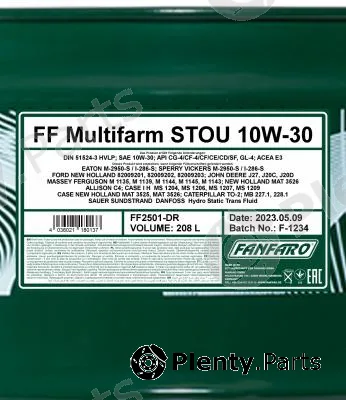 SCT - Mannol FF2501-DR — Engine Oil FANFARO MULTIFARM STOU 10W-30