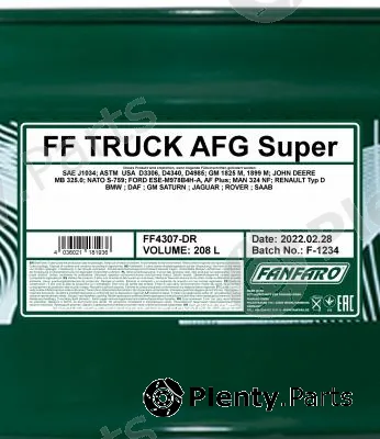 SCT - Mannol FF4307-DR — Antifreeze FANFARO TRUCK AFG Super