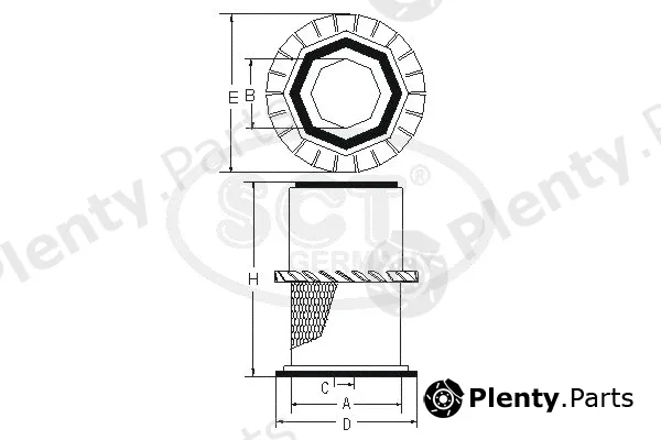 SCT - Mannol SB3173 — Air Filter