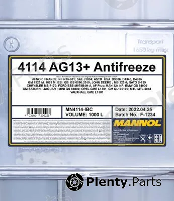 SCT - Mannol MN4114-IBC — Antifreeze MANNOL 4114 AG13+ Antifreeze