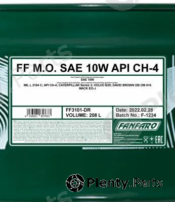 SCT - Mannol FF3101-DR — Engine Oil FANFARO M.O. SAE 10W