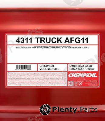 SCT - Mannol CH4311-60 — Antifreeze CHEMPIOIL 4311 TRUCK AFG 11