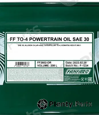 SCT - Mannol FF2602-DR — Engine Oil FANFARO TO-4 POWERTRAIN OIL SAE 30