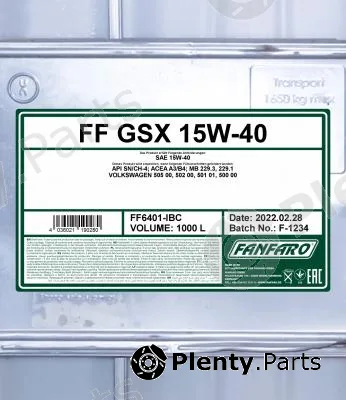 SCT - Mannol FF6401-IBC — Engine Oil FANFARO GSX 15W-40