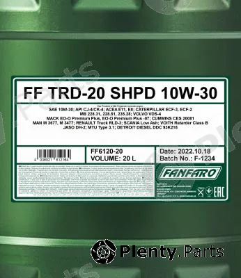 SCT - Mannol FF6120-20 — Engine Oil FANFARO TRD-20 SHPD 10W-30