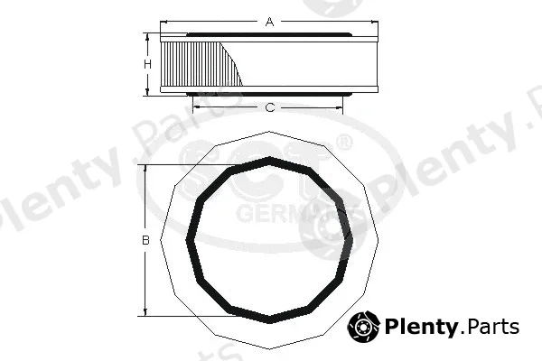 SCT - Mannol SB591 — Air Filter