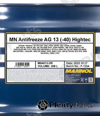 SCT - Mannol MN4013-DR — Antifreeze MANNOL 4013 AG13 Antifreeze