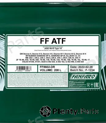 SCT - Mannol FF8602-DR — Transmission Oil FANFARO ATF