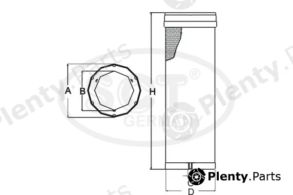 SCT - Mannol SW3835 — Secondary Air Filter