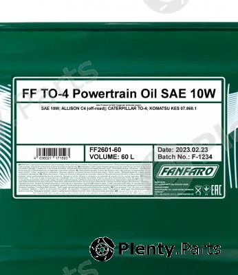 SCT - Mannol FF2601-60 — Engine Oil FANFARO TO-4 POWERTRAIN OIL SAE 10W