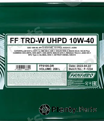 SCT - Mannol FF6105-DR — Engine Oil FANFARO TRD-W UHPD 10W-40