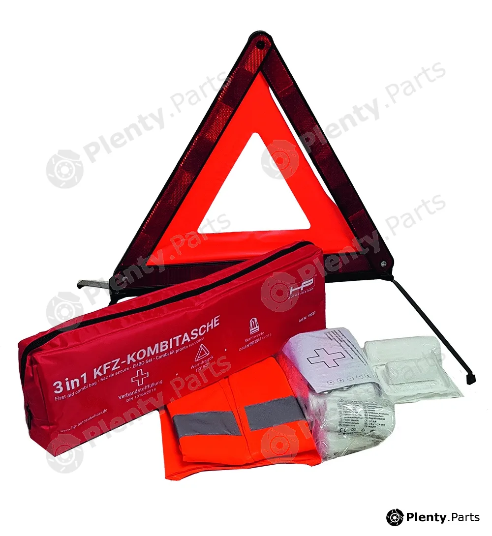 Hpauto 10047 — First Aid Box KFZ-Kombitasche 3-tlg. Rot