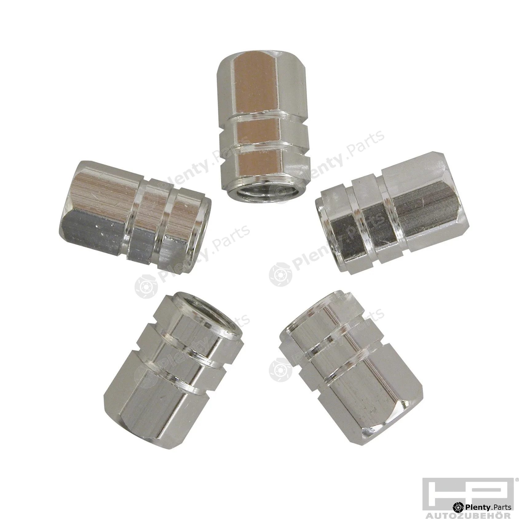 Hpauto 17483 — Cap, tyre valve Ventilkappen-Set Aluminium ( 5 Stück)