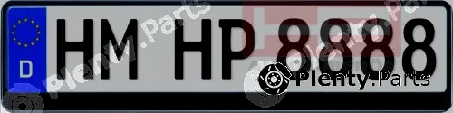 Hpauto 18508 — Licence Plate Holder Kennzeichenhalter Schwarz