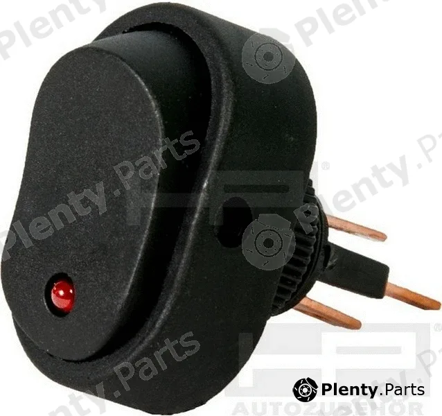 Hpauto 28474 — Switch Wippschalter Oval mit Leuchte Rot