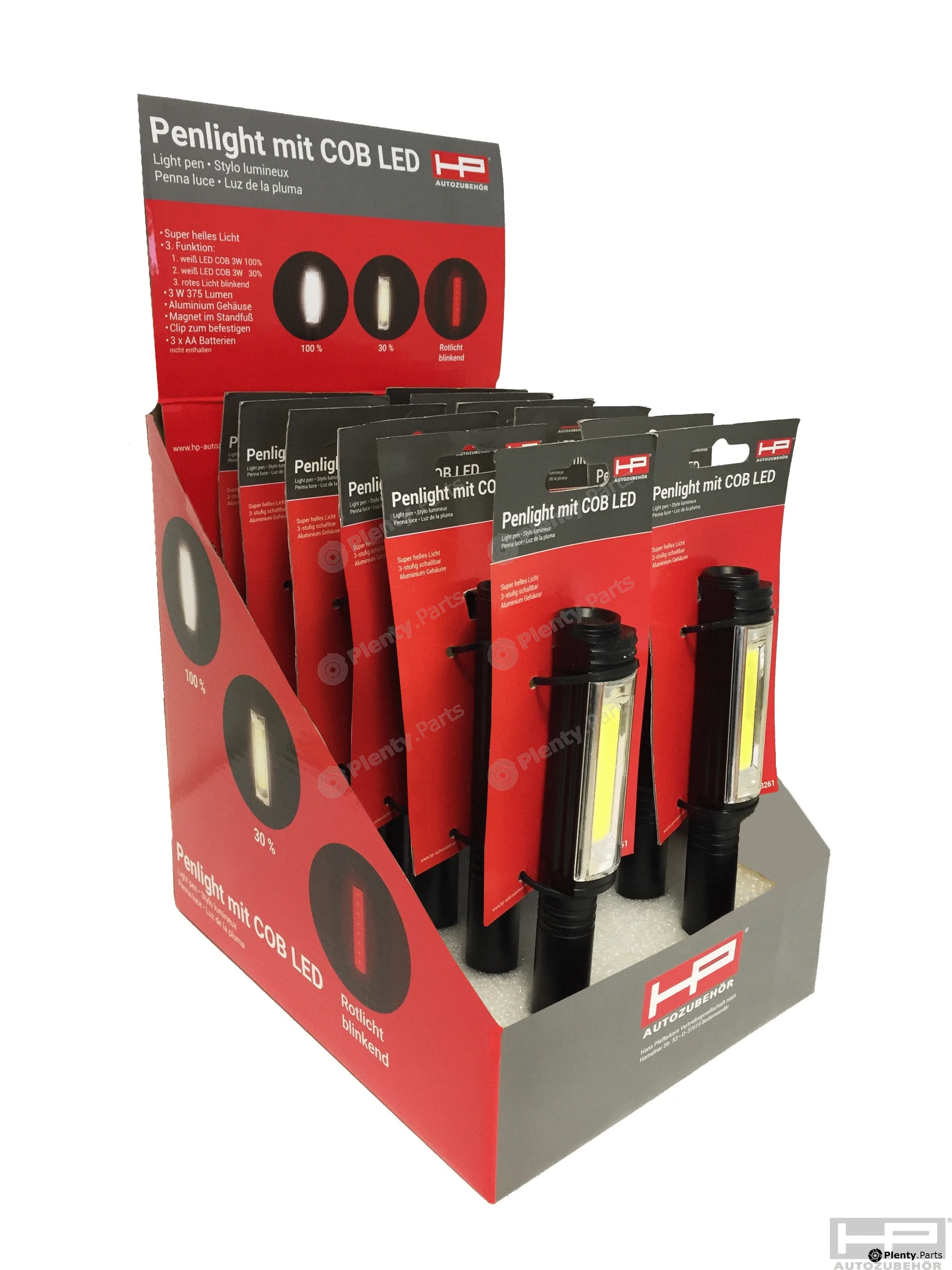 Hpauto 28262 — Counter Display COB LED Penligt Thekendisplay 12-teilig